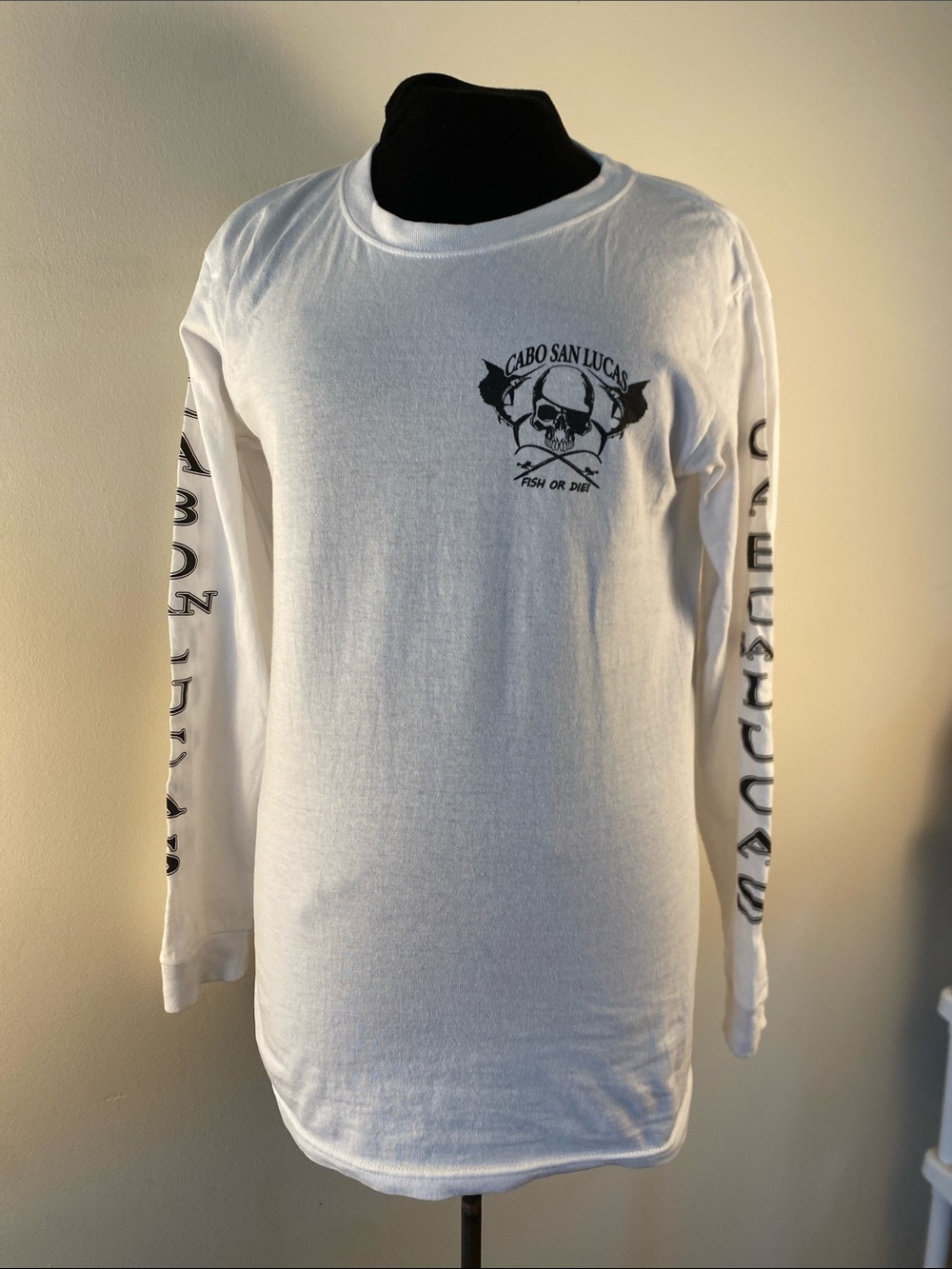 Cabo San Lucas White Long-Sleeve Graphic Tee
